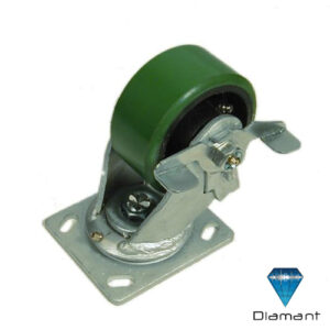 RODAJAS 4" X 2" VERDE CON FRENO