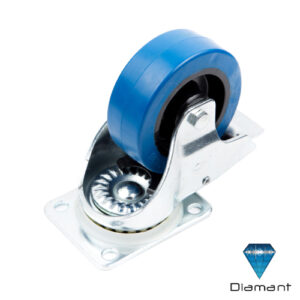 RODAJAS 4" X 1 1/2" AZUL CON FRENO