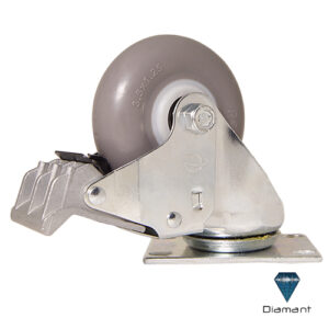 RODAJAS 3 1/2" GRIS CON FRENO