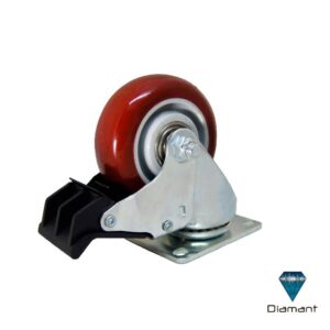 RODAJAS 3" ROJA CON FRENO